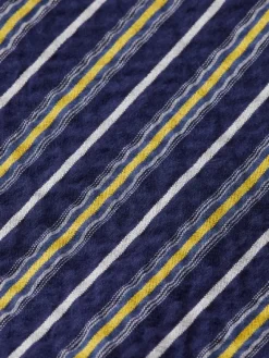 Striped Seersucker Blouson Jacket