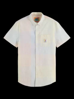 Structured Checked Short Sleeve Shirt