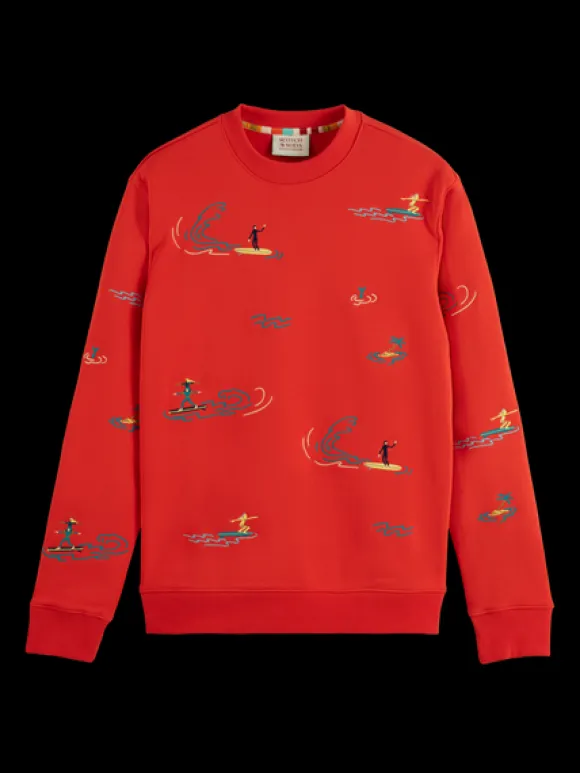 Surf Embroidered Sweatshirt