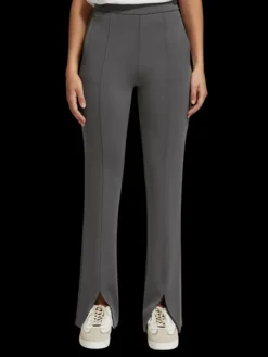 Tailored Front Split Flare Sweatpants