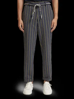 Tapered Striped Seersucker Chino