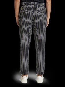 Tapered Striped Seersucker Chino