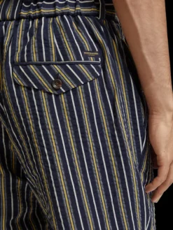 Tapered Striped Seersucker Chino