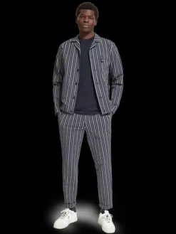 Tapered Striped Seersucker Chino
