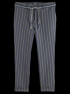 Tapered Striped Seersucker Chino