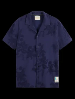 Terry Jacquard Short Sleeve Shirt