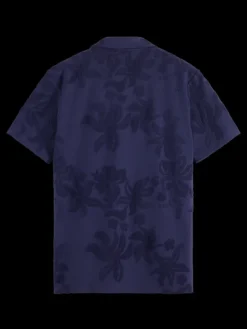 Terry Jacquard Short Sleeve Shirt