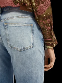 The Keeper Mid Rise Slim Fit Jeans | Turquoise