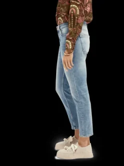 The Keeper Mid Rise Slim Fit Jeans | Turquoise