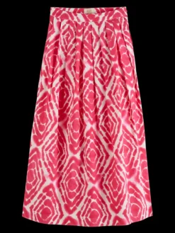 Tie Dye Pleated Skirt