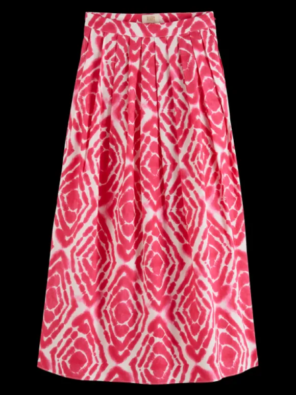 Tie Dye Pleated Skirt