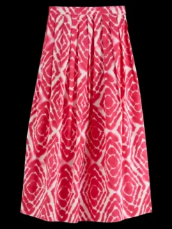 Tie Dye Pleated Skirt