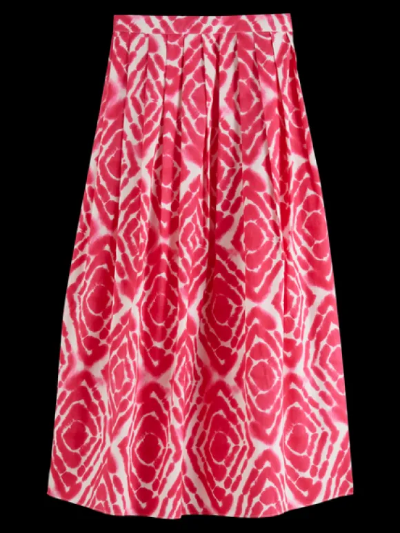 Tie Dye Pleated Skirt