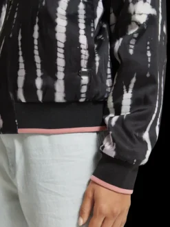 Tie Dye Printed Reversible Bomber Jacket