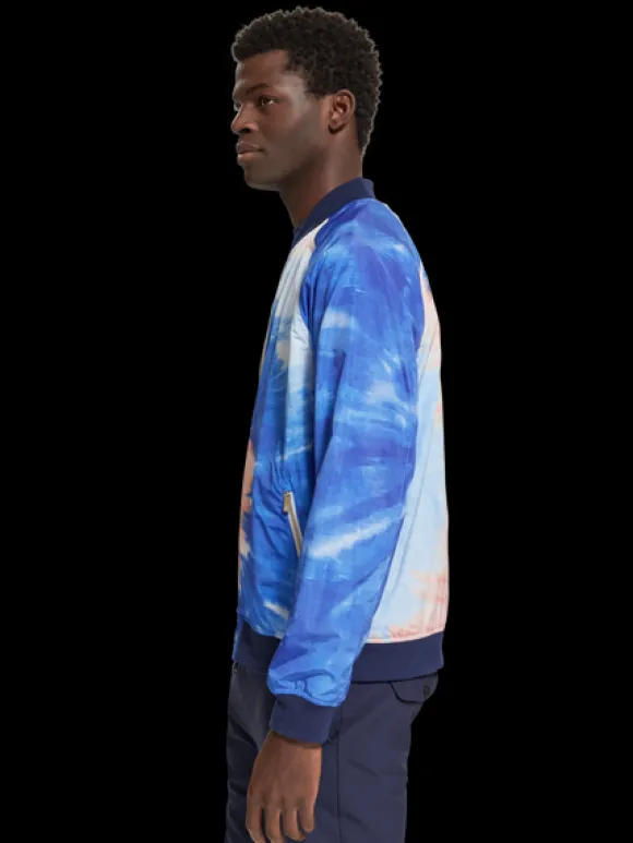 Tie Dye Reversible Bomber Jacket