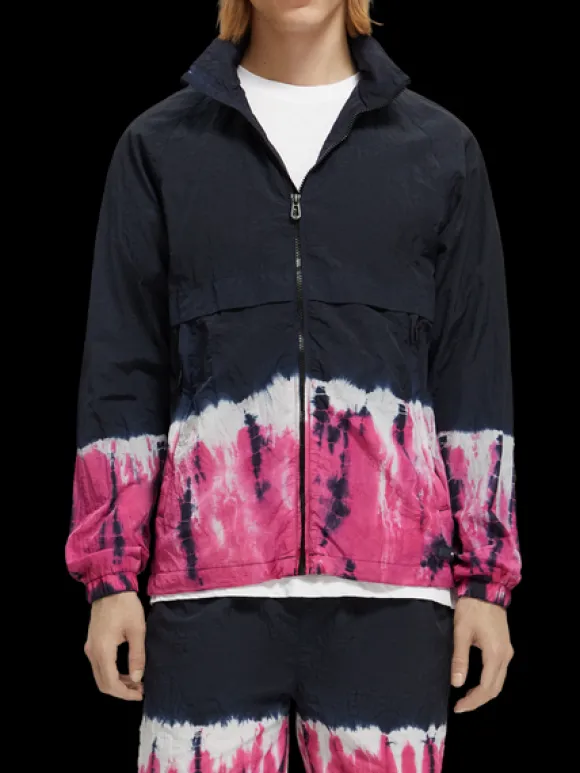 Tie-Dye Zip-Through Hooded Jacket