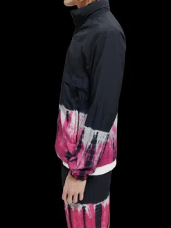 Tie-Dye Zip-Through Hooded Jacket