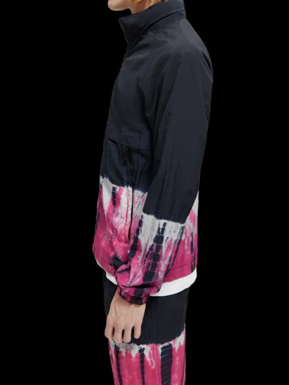 Tie-Dye Zip-Through Hooded Jacket