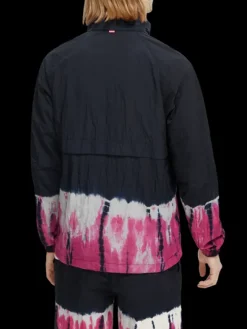 Tie-Dye Zip-Through Hooded Jacket