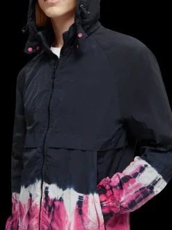 Tie-Dye Zip-Through Hooded Jacket