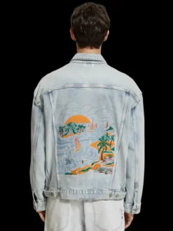 Trucker Jacket With Artwork