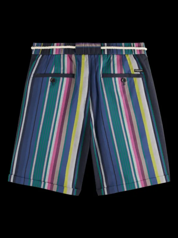 Twilt Blanket-Striped Cotton-Twill Short
