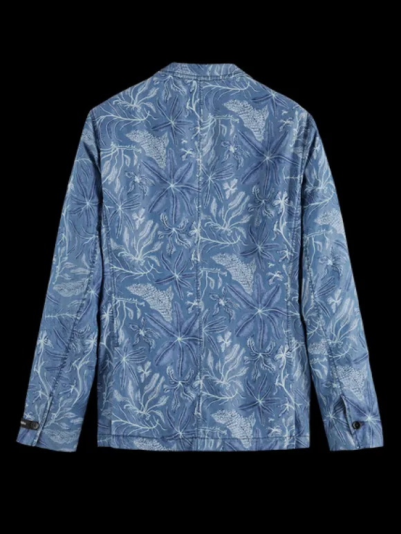 Unconstructed Floral Printed Blazer