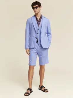 Unconstructed Poplin Blazer