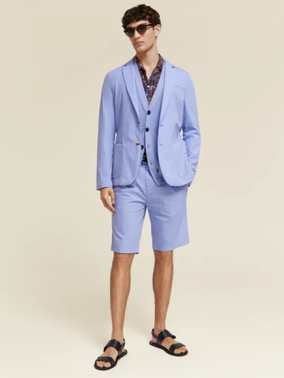 Unconstructed Poplin Blazer