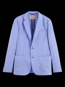Unconstructed Poplin Blazer