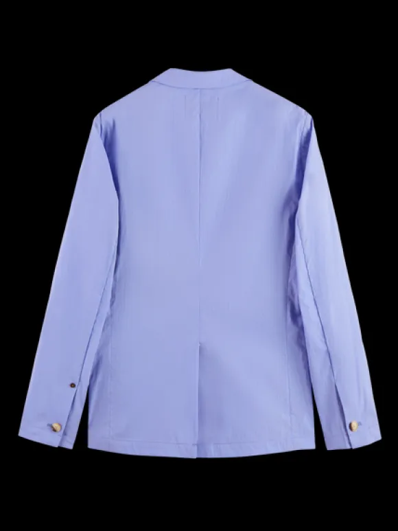 Unconstructed Poplin Blazer