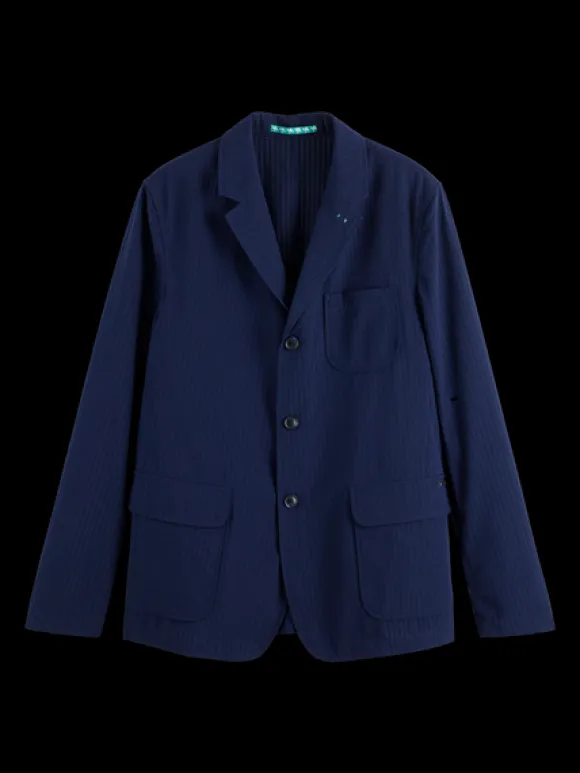 Unconstructed Seersucker Blazer