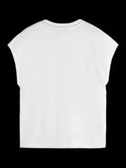 V-Neck Ladder Detail T-Shirt