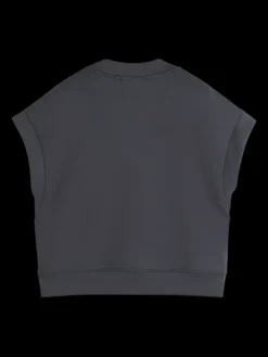 V-Neck Sleeveless Modal Sweatshirt