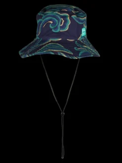 Wave Printed Reversible Bucket Hat