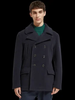 Wool Blend Peacoat