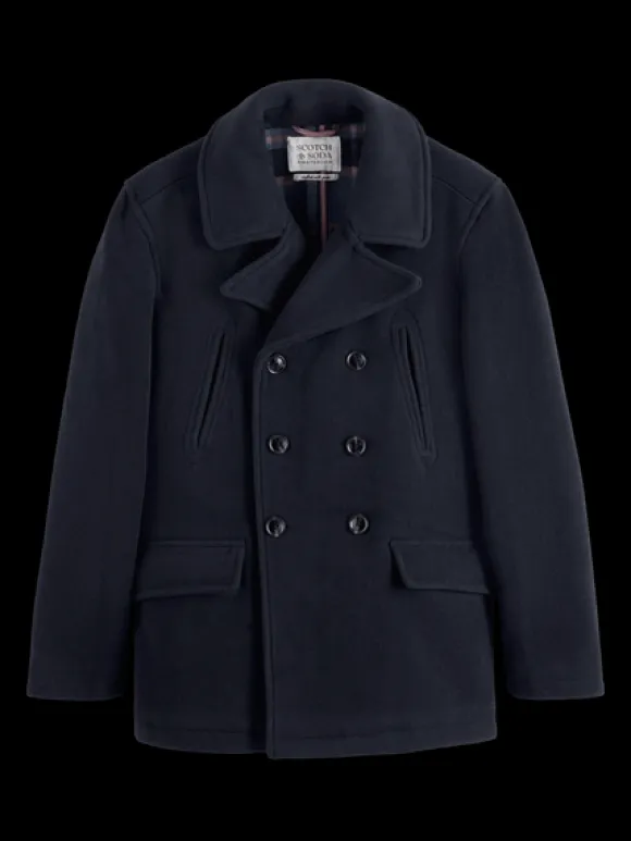 Wool Blend Peacoat