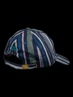 Woven Twill Striped Cap